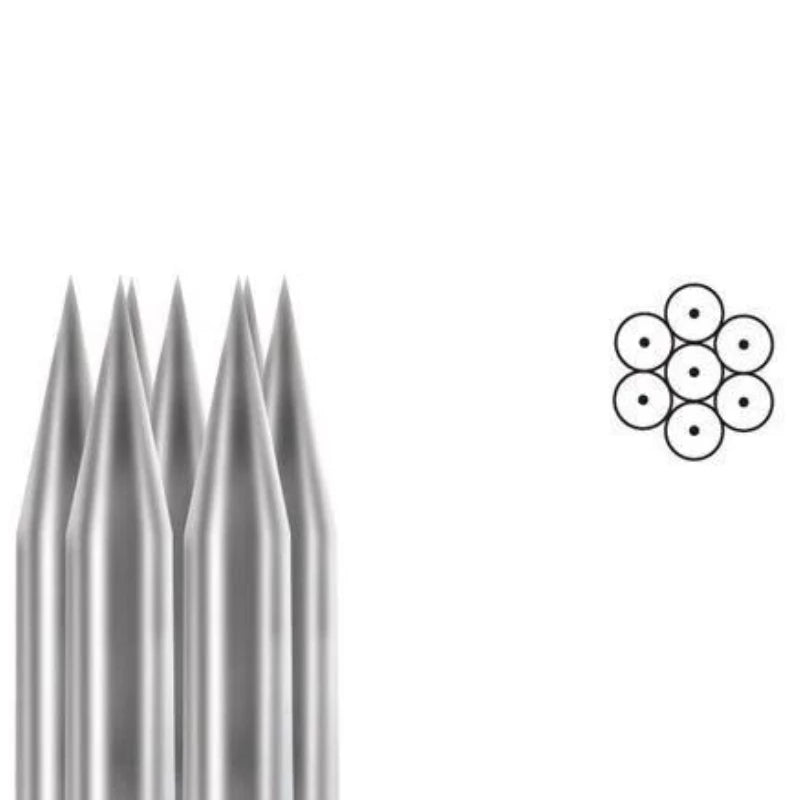 BodyShock 0,30 mm kontúr tetováló tű 5 darabos kiszerelésben